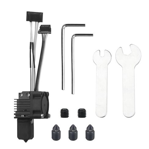 p1 p1s Hotend Kit for Bambu lab p1 Series 3D Printer, with Fan, hot end,Thermistor, Ceramic Heater, 0.2/0.4/0.6/0.8mm Hardened Steel Nozzle and Extruder Heating Block Replacement in Saudi Arabia