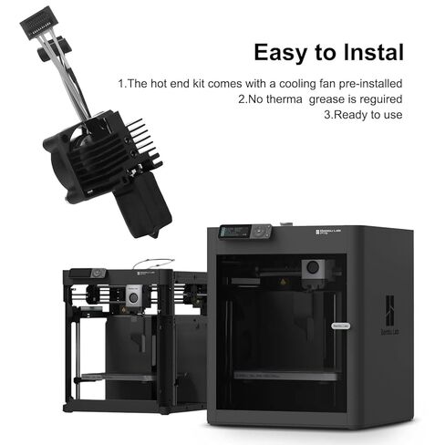p1 p1s Hotend Kit for Bambu lab p1 Series 3D Printer, with Fan, hot end,Thermistor, Ceramic Heater, 0.2/0.4/0.6/0.8mm Hardened Steel Nozzle and Extruder Heating Block Replacement in Saudi Arabia