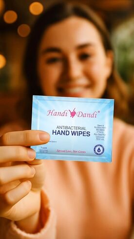 ANTIBACTERIAL HAND WIPES SINGLES LEMON SCENT BOX OF 50 WIPES. TRAVEL SIZE in Saudi Arabia