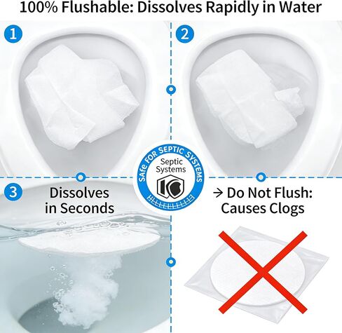 Khaki Flushable Disposable Toilet Seat Covers Thickened Waterproof Pad Travel Bathroom Protectors Public Restroom (Pack of 20) in Saudi Arabia