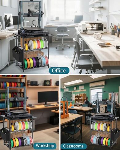 عربة تخزين خيوط ثلاثية الأبعاد ذات ثلثين-تحتفظ رف تخزين الطابعة ثلاثية الأبعاد بأقل من DESK. in Kuwait