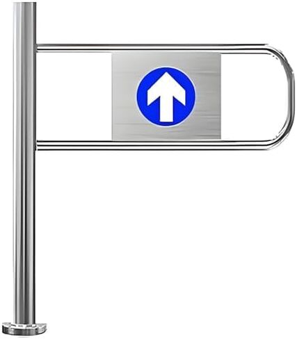 بوابة متأرجحة أوتوماتيكية لمدخل السوبر ماركت، باب معدني آمن أحادي الاتجاه، بوابة وصول متينة للمشاة للمستودعات والمكتبة والمناطق ذات المناظر الخلابة، مقاس 50 × 100 سم in Kuwait