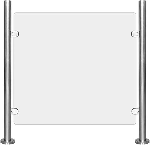 بوابة أرجوحة أمان أكريليك متينة - بوابة دخول معدنية شديدة التحمل لمكاتب السوبر ماركت والمكتبات والمستودعات (90x85 سم) - حل آمن للتحكم في الوصول in Kuwait