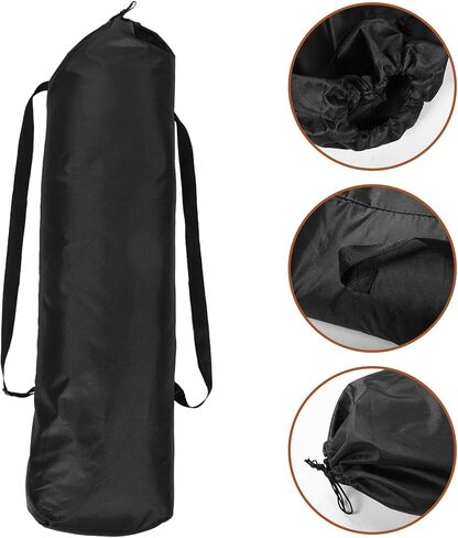 حقيبة ظهر مصنوعة من قماش أكسفورد المقاوم للماء مع مساحة تخزين كبيرة، حامل كتف لوح تزلج أكسفورد 600 دي أسود للتزلج في الهواء الطلق والسفر in Kuwait