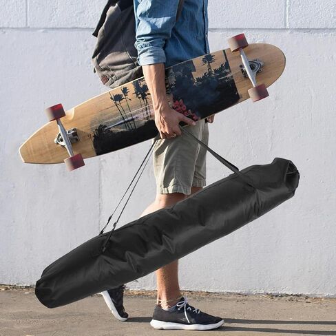 Skateboard Sling Bag Waterproof 600d Oxford Cloth Large Skateboard Storage Backpack with Double Shoulder Straps for Outdoor Sports and Travel in Kuwait