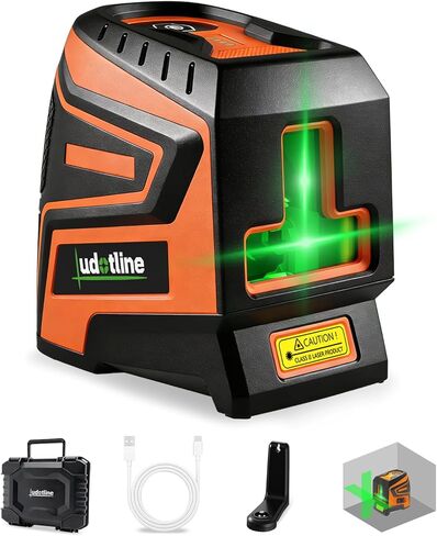 مستوى الليزر الأخضر 2 Line TK011، خط متقاطع فائق السطوع، تسوية ذاتية 2 ثانية، دقة ± 3 مم، قابلة لإعادة الشحن بقدرة 2200 مللي أمبير في الساعة، تصميم متين مقاوم للصدمات لموقع العمل (المجموعة الأساسية - حامل مغناطيسي + حافظة صلبة) in Saudi Arabia