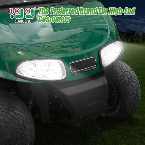 طقم إضاءة لرأس عربة الجولف 10L0L لعربة الجولف بالغاز والكهرباء EZGO RXV 2008-2015 - جانب السائق الأمامي وجانب الركاب يستبدلان مجموعة أدوات المصابيح الأمامية 12 فولت، متضمن موصل 3 دبابيس in Saudi Arabia