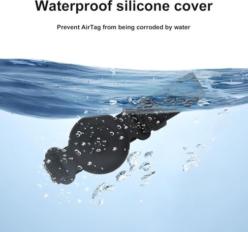 حامل تعقب زجاجات المياه متوافق مع Apple Airtag: حزام مرن قابل للتعديل مع غطاء سيليكون مقاوم للماء متوافق مع ستانلي/قارورة مائية/أوالا/يتي/نالجين معظم زجاجات المياه in Kuwait