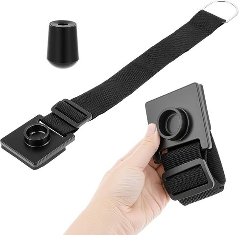 QWORK Cello Endpin Anchor Non Slip Stopper, 2 Pcs Adjustable Strap 14-27 in with D-Ring Metal & Rubber End Pin Protector Tips, Antiskid Device for Cello Practice Stage in Saudi Arabia