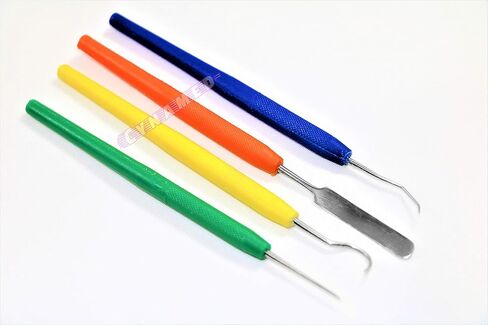 Dental Plastic Scaler 3pcs + Spatula | Dental Probes Disposable Plastic Scalers Crafts, Dental, Vet (Cynamed) in Saudi Arabia