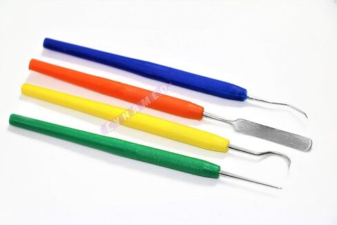 Dental Plastic Scaler 3pcs + Spatula | Dental Probes Disposable Plastic Scalers Crafts, Dental, Vet (Cynamed) in Saudi Arabia