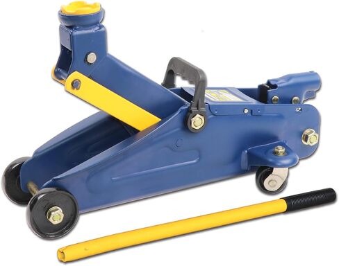 Stronghold 2-Ton Trolley Jack – Heavy-Duty Hydraulic Floor Jack with Safety Valve - 5-1/8" to 12-3/4" Lift Range - Steel Construction - Meets ASME/PASE Standards in Saudi Arabia