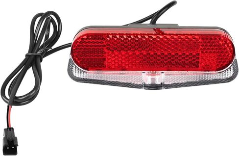 ضوء خلفي متوافق مع Ebike | 10V-60V SM موصل مقاوم للماء ضوء الفرامل LED ث / 38.3 "كابل | ضوء تحذير السلامة عالية السطوع لمحركات BAFANG منتصف / المحور | ملحقات الدراجة ركوب الليل in Kuwait