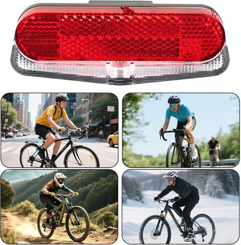 ضوء خلفي متوافق مع Ebike | 10V-60V SM موصل مقاوم للماء ضوء الفرامل LED ث / 38.3 "كابل | ضوء تحذير السلامة عالية السطوع لمحركات BAFANG منتصف / المحور | ملحقات الدراجة ركوب الليل in Kuwait