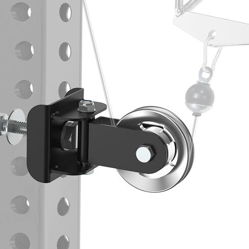 J Bryant Aluminum Alloy LAT Pulldown Pulley Attachment for Cable Machines, Smooth-Machined Pulley Design, Fits 3x3 Power Racks with 5/8''–1'' Holes, Durable Lightweight Accessory for Home Gym in Saudi Arabia