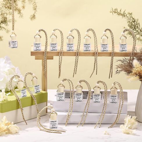 18 Set Christmas Appreciation Gifts for Employee Bulk Hanging Car Air Freshener Diffuser Car Empty Glass Essential Oil Diffuser Thank You Inspirational Gifts for Coworker Teacher(Team Thank You) in Saudi Arabia