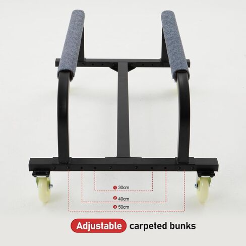 Watercraft PWC Dolly, Jet Ski Stand PWC Cart for Moving Watercraft, Adjustable Bunks with 4 Casters & 2 Brakes, Heavy-Duty Jet Ski Cart for Kayaks, Jet Skis, Speedboats in Kuwait