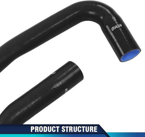 PIT66 Front Lower Upper Red Radiator Silicone Hoses Compatible with 2003-2010 Dodge Ram 2500 3500 Cummins 5.9L/6.7L Diesel in Saudi Arabia