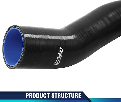 PIT66 Front Lower Upper Red Radiator Silicone Hoses Compatible with 2003-2010 Dodge Ram 2500 3500 Cummins 5.9L/6.7L Diesel in Saudi Arabia