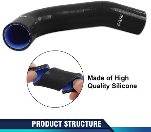 PIT66 Front Lower Upper Red Radiator Silicone Hoses Compatible with 2003-2010 Dodge Ram 2500 3500 Cummins 5.9L/6.7L Diesel in Saudi Arabia