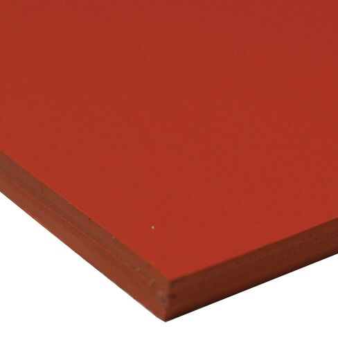 Small Parts 36-004O-093-036-012 Silicone Sheet, 40A Durometer, Smooth Finish, No Backing, 0.093" Thickness, 36" Width, 12" Length, Orange in Saudi Arabia