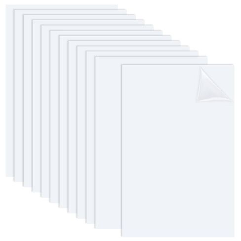 OLYCRAFT 12 Sheets White ABS Plastic Sheet 5.9x3.9 Inch ABS Plastic Panel 0.5mm Thick Hard Plastic Sheet Polystyrene Flexible Plastic Board Sheet for Building Model Material Supplies in Saudi Arabia