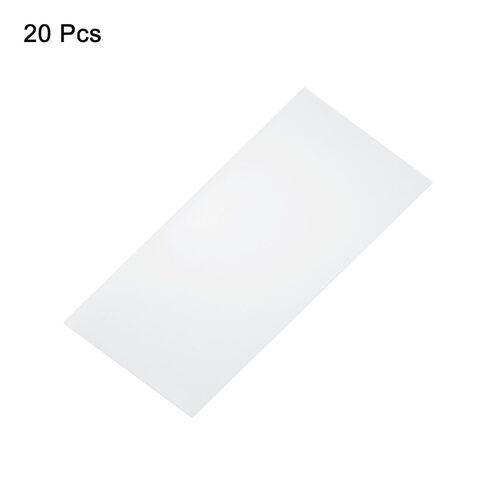 HARFINGTON 20 قطعة من الألواح البلاستيكية الشفافة مقاس 8 بوصة × 4 بوصة × 0.01 بوصة من ألواح صفائح PVC المرنة الشفافة مع ورق واقي للعلامات التي تصنعها بنفسك مشاريع العرض الحرفية وإطارات الصور in Saudi Arabia
