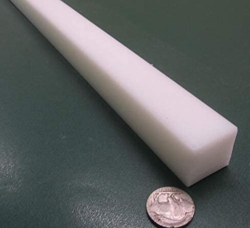 شريط مربع أبيض HDPE (البولي إيثيلين عالي الكثافة) 1.00 بوصة (1 بوصة) × 1.00 بوصة (1 بوصة) × 48 بوصة قطعة واحدة in Saudi Arabia