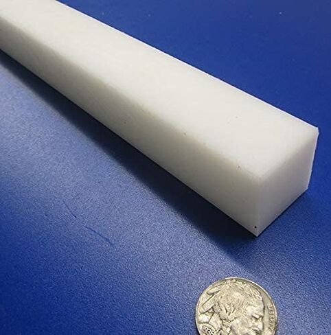 شريط مربع أبيض HDPE (البولي إيثيلين عالي الكثافة) 1.00 بوصة (1 بوصة) × 1.00 بوصة (1 بوصة) × 48 بوصة قطعة واحدة in Saudi Arabia