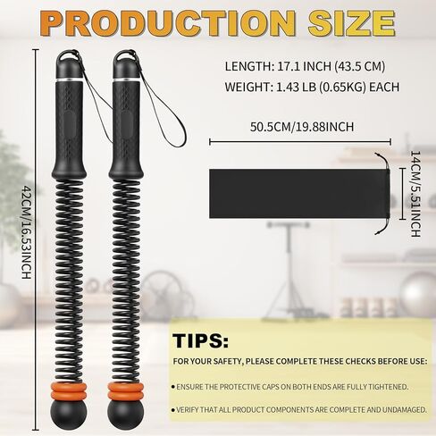 Portable Adjustable Cordless Weighted Battle Rope, Silent Home Gym Fitness Equipment, Low-Impact Full-Body Workout for HIIT Cardio Strength Training Men Women with Storage Bag (Black) in Saudi Arabia