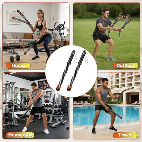 Portable Adjustable Cordless Weighted Battle Rope, Silent Home Gym Fitness Equipment, Low-Impact Full-Body Workout for HIIT Cardio Strength Training Men Women with Storage Bag (Black) in Saudi Arabia