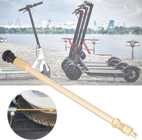 طقم استبدال صمام الإطارات بدون أنبوب، 5.9 بوصة متعدد الوظائف محول تمديد صمام الإطارات بدون أنبوب، استبدال صمام إطار السكوتر الكهربائي النحاسي لـ M365/PRO in Kuwait