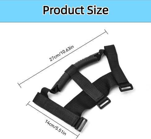 2 PCS Universal Scooter Carry Strap Heavy-Duty Nylon Handles for Electric Scooter Portable Transport and Basket Attachment Adjustable Hand Carry Strap Extender in Kuwait