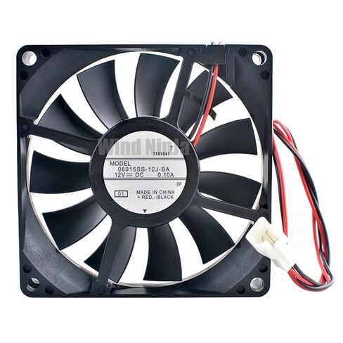 08015SS-12J-BA 8 سنتيمتر 80 مللي متر مروحة 80x80x15 مللي متر DC12V 0.10A 2 خطوط مروحة التبريد برودة لمحرك الثلاجة in Saudi Arabia