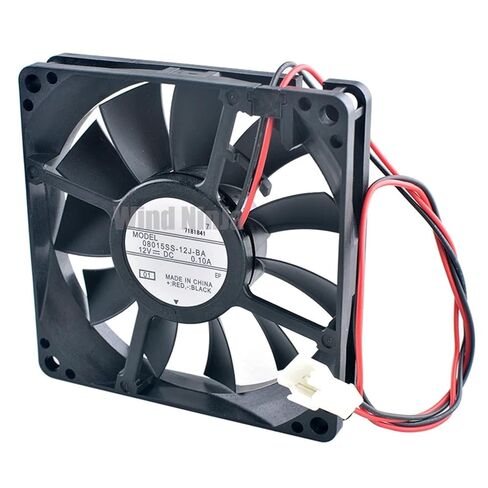 08015SS-12J-BA 8 سنتيمتر 80 مللي متر مروحة 80x80x15 مللي متر DC12V 0.10A 2 خطوط مروحة التبريد برودة لمحرك الثلاجة in Saudi Arabia