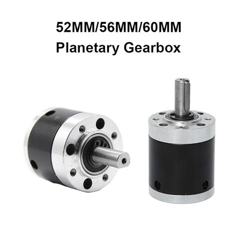 52/56/60MM Planetary Gear Reducer can be Equipped with brushless DC Motor Stepper Motor high Torque Low Noise Long Service Life(6mm Gear,15 to 1_60MM Reducer) in Kuwait