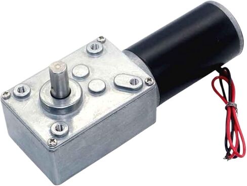 محرك أنبوبي بتيار مستمر مصقول ذاتي القفل 12 فولت/24 فولت مع مخفض تروس دودية لانزلاق الباب/البوابة، الدوران العكسي (محرك واحد، 21R-12V) in Kuwait