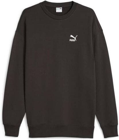 PUMA Mens Better Classics Logo Crew Neck Sweatshirt Casual - Black in Saudi Arabia