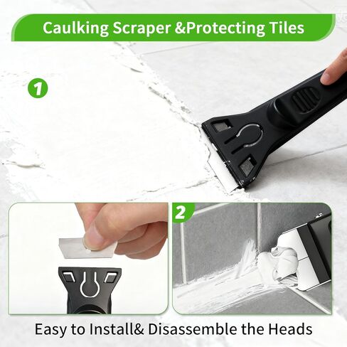أداة السد 6 في 1 أداة تشطيب مانع للتسرب ومكشطة إزالة الجص مع 6 وسادات سيليكون، أداة إزالة مانع التسرب وتشذيب مع ممسحة مطاطية للحمام والنافذة والباب والمطبخ in Kuwait