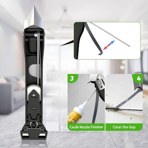 أداة السد 6 في 1 أداة تشطيب مانع للتسرب ومكشطة إزالة الجص مع 6 وسادات سيليكون، أداة إزالة مانع التسرب وتشذيب مع ممسحة مطاطية للحمام والنافذة والباب والمطبخ in Kuwait