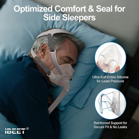 Upgraded Cushion for Airfit F40 with Quiet Vent Ring, 2-Pack Full-Face CPAP Mask Cushion for F40 Mask - Optimized Comfort & Whisper-Quiet Seal, Medium in Saudi Arabia