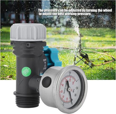 140psi G3/4in Water Pressure Reducing Maintaining Regulator Valve with Pressure Reducer Gauge Garden Irrigation Controller in Kuwait