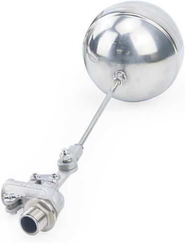 Stainless Steel 304 Adjustable Float Valve Water Tank Bend Elbow Floating Ball Valve Flow Cistern/Expansion(3/4") in Kuwait