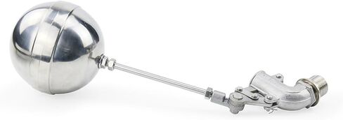Stainless Steel 304 Adjustable Float Valve Water Tank Bend Elbow Floating Ball Valve Flow Cistern/Expansion(3/4") in Kuwait