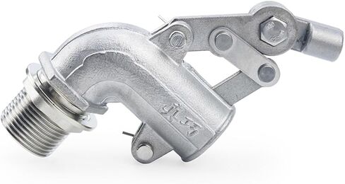 Stainless Steel 304 Adjustable Float Valve Water Tank Bend Elbow Floating Ball Valve Flow Cistern/Expansion(3/4") in Kuwait