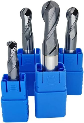 مطحنة نهاية الكرة الأنفية 2 فلوت HRC45 درجة من كربيد التنجستن الصلب أدوات مطاحن نهاية الكرة ذات الزاوية المستديرة باستخدام الحاسب الآلي قاطعة الطحن الحلزونية in Kuwait