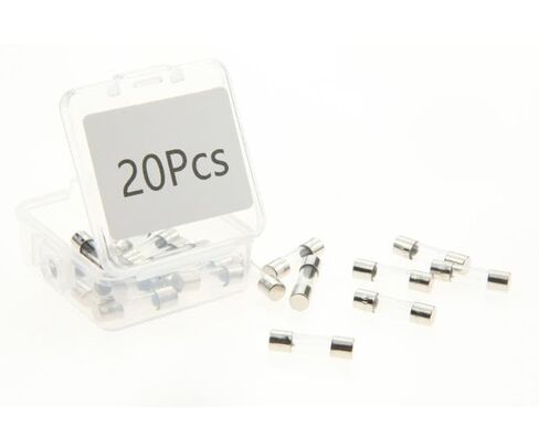 500mA Glass T500mAL250V Fuse T500mA 250V 0.2 x 0.78 بوصة أو 5x20mm فيوز زجاجي، حزمة حماية البيئة في صندوق بلاستيكي شفاف (20 قطعة) in Kuwait