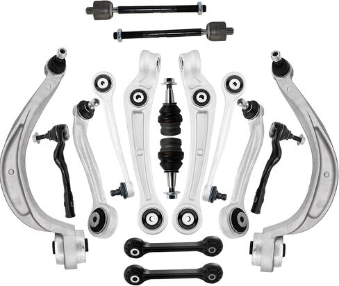 Front Upper and Lower Control Arm Compatible with 2013 Audi A4 2014-2016 Audi A4 Quattro A5 Quattro A5 Q5 S4 S5 Front Suspension Kit, Sway Bar Link, Inner & Outer Tie Rod Ends in Saudi Arabia