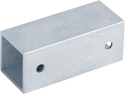 10 عبوات من موصلات أنبوب مربعة الشكل من الألومنيوم مقاس 1 بوصة، وصلة توصيل بخط مستقيم ذات وصلة ثنائية الاتجاه، خفيفة التحمل in Kuwait