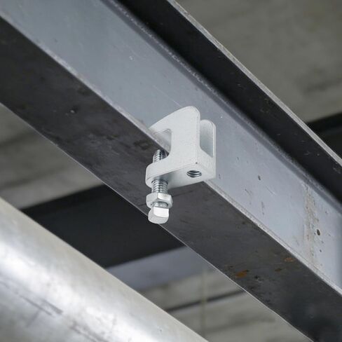 25 حزمة من المشابك الشعاعية، مشبك شعاع حديدي C مقاس 3/8 بوصة مع فتحة فك 3/4 بوصة، مشبك دعم للتثبيت على السقف على الحائط للنحاس، وأنابيب PVC، ومطلية بالزنك in Kuwait